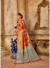 Banarasi Silk Half Half Weaving Designer Traditional Saree